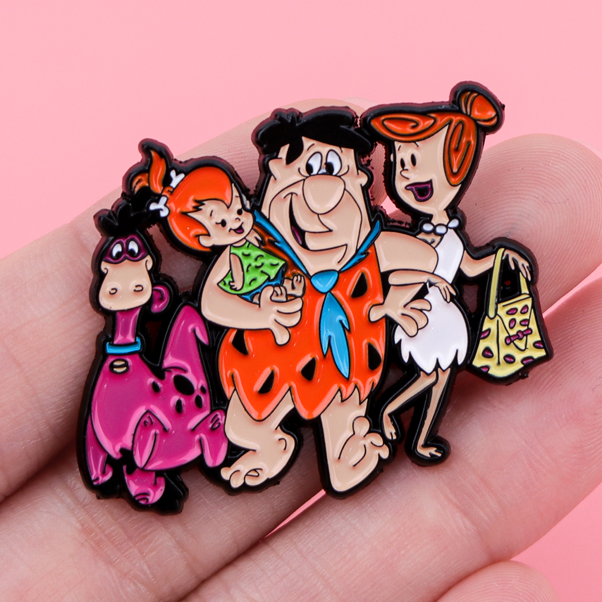 Cartoon Dinosaur Enamel Pin Ba - Women'S Accessories Jewelry avaliação e preço