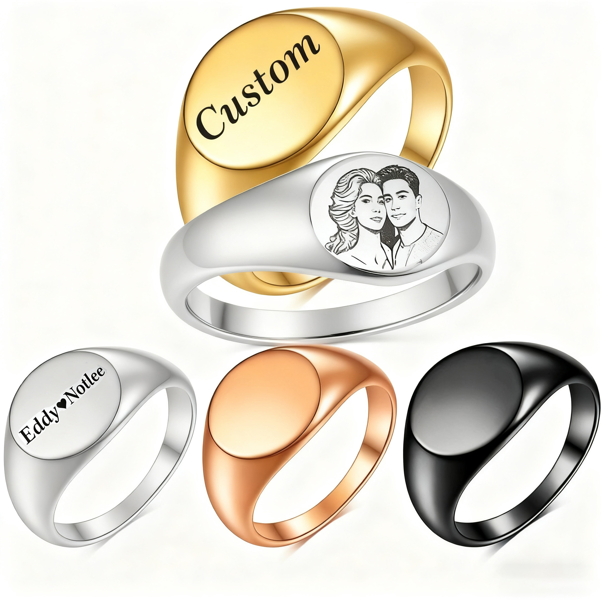 Custom Engraved Picture Logo N - Women Accessories Logo avaliação e preço