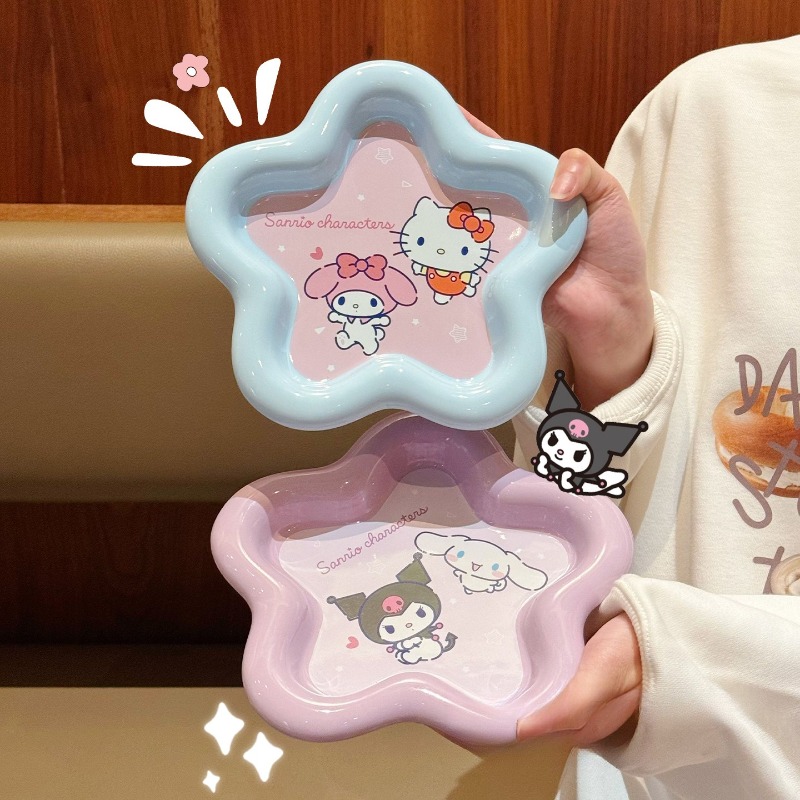 Cartoon Cat Print Ceramic Dinn - Women Accessories Combo Gift avaliação e preço
