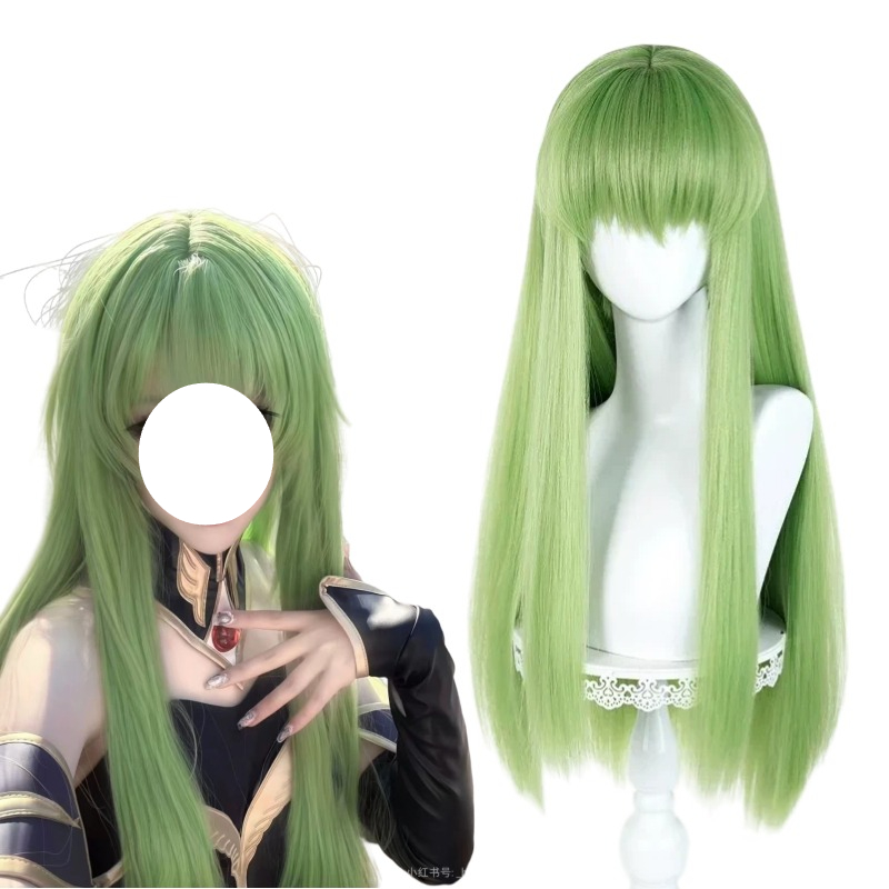 Anime CC Cosplay Green Wig Lon - Young Women'S Accessories avaliação e preço