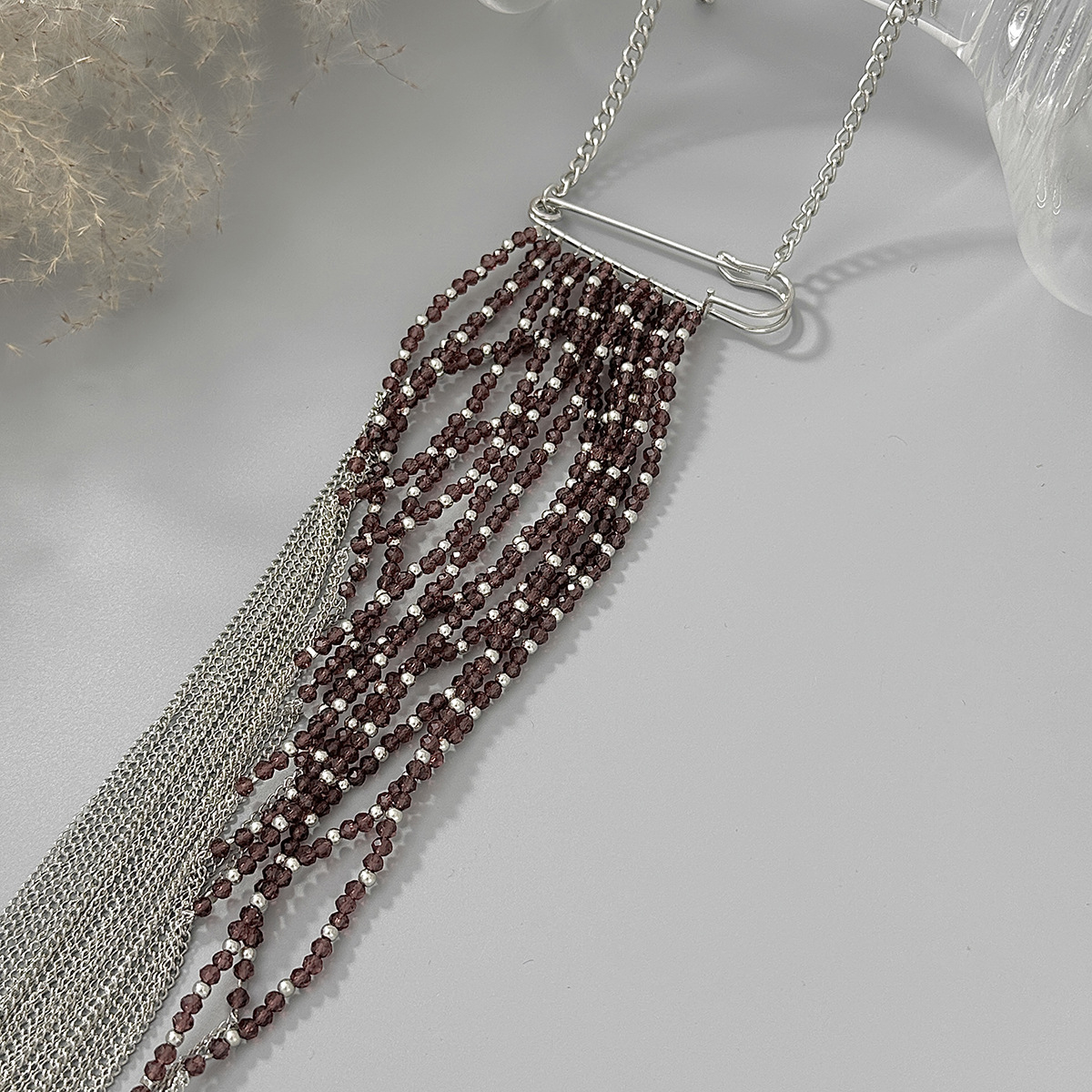 Silver Color Tassel Chain Broo - Women'S Accessories Jewelry avaliação e preço