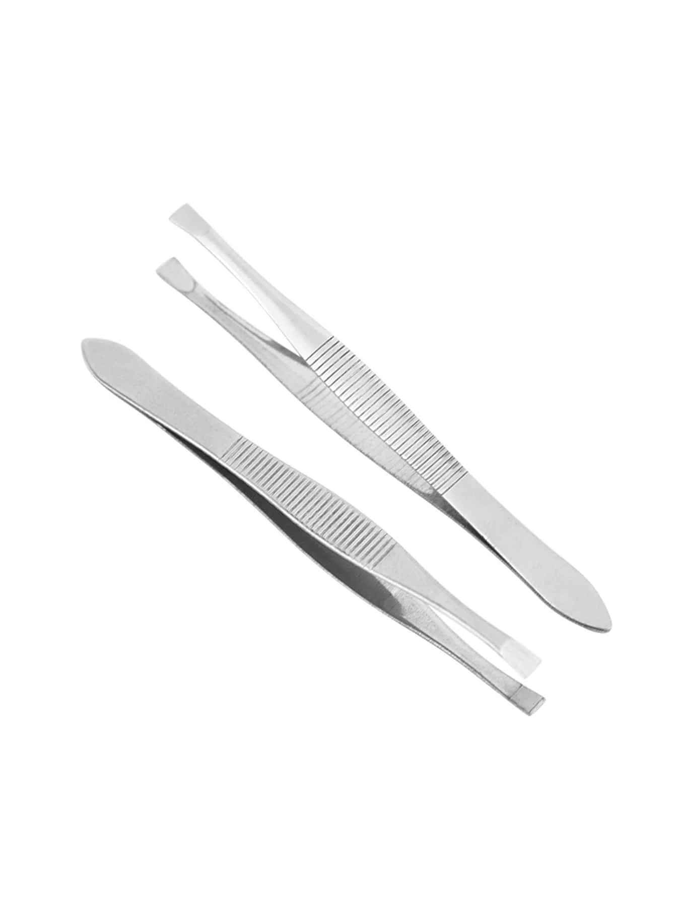2pcs Stainless Steel Eyebrow C - Women Accessories Combo Gift avaliação e preço