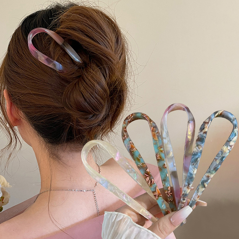 U-Shaped Hair Sticks Acetate A - Young Women'S Accessories avaliação e preço