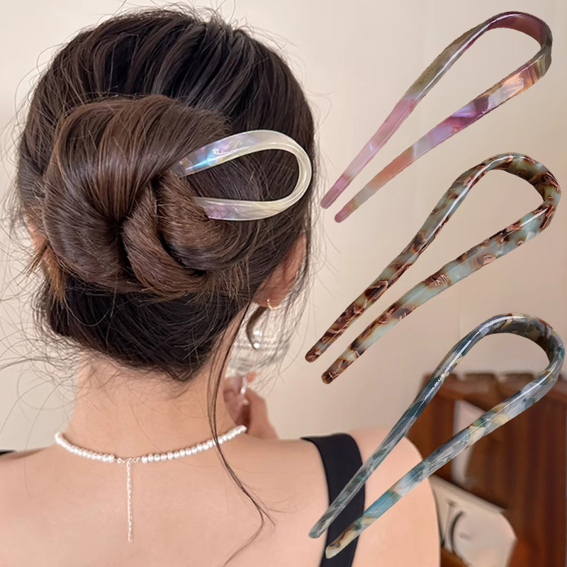 U-Shaped Hair Sticks Acetate A - Young Women'S Accessories avaliação e preço