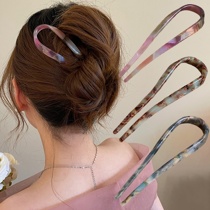 U-Shaped Hair Sticks Acetate A - Young Women'S Accessories avaliação e preço