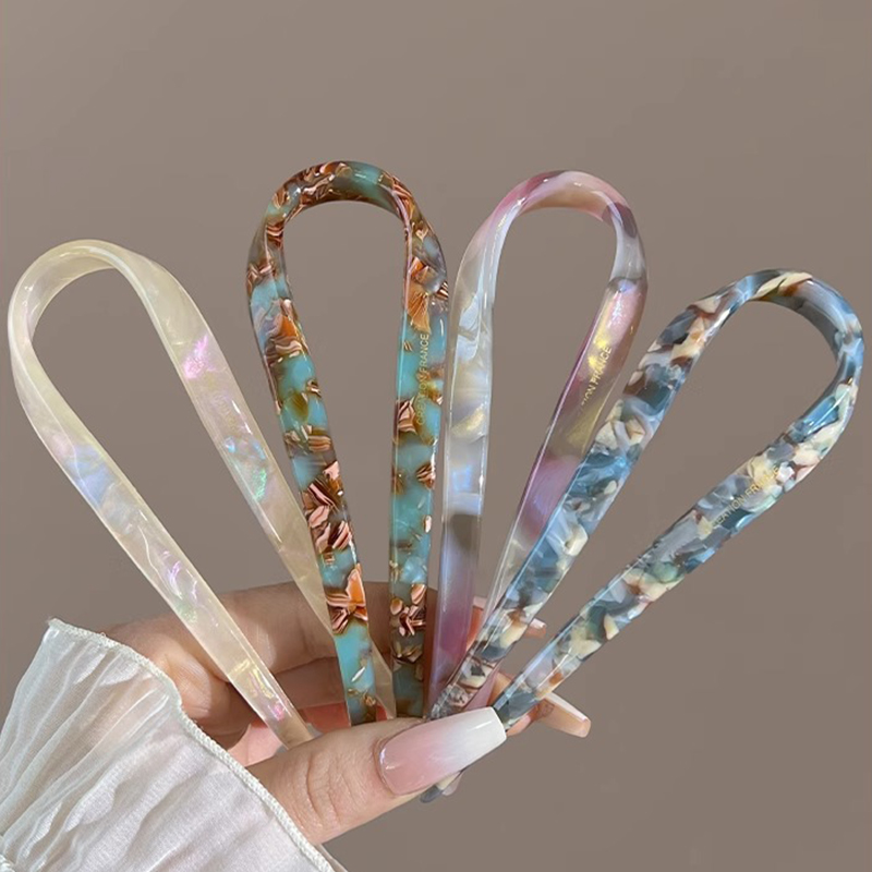 U-Shaped Hair Sticks Acetate A - Young Women'S Accessories avaliação e preço