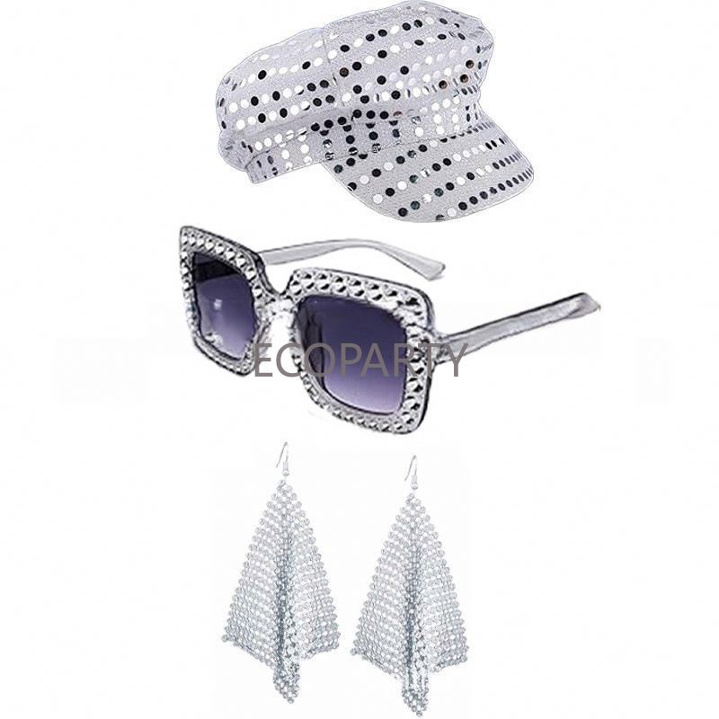 2024 3PCS/5PCS 70s Disco Costu - Women'S Accessories In The 80S avaliação e preço