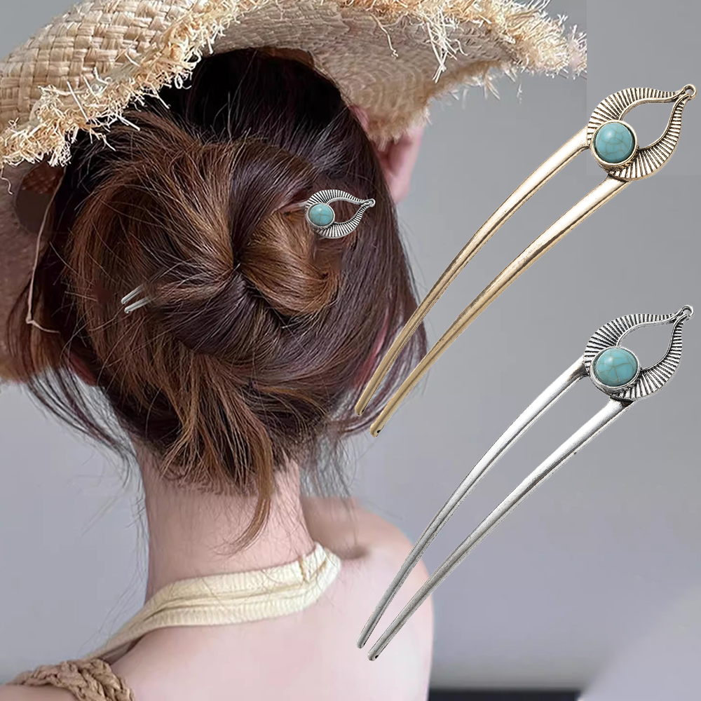 Egypt Turquoise U Shape Hair F - Young Women'S Accessories avaliação e preço