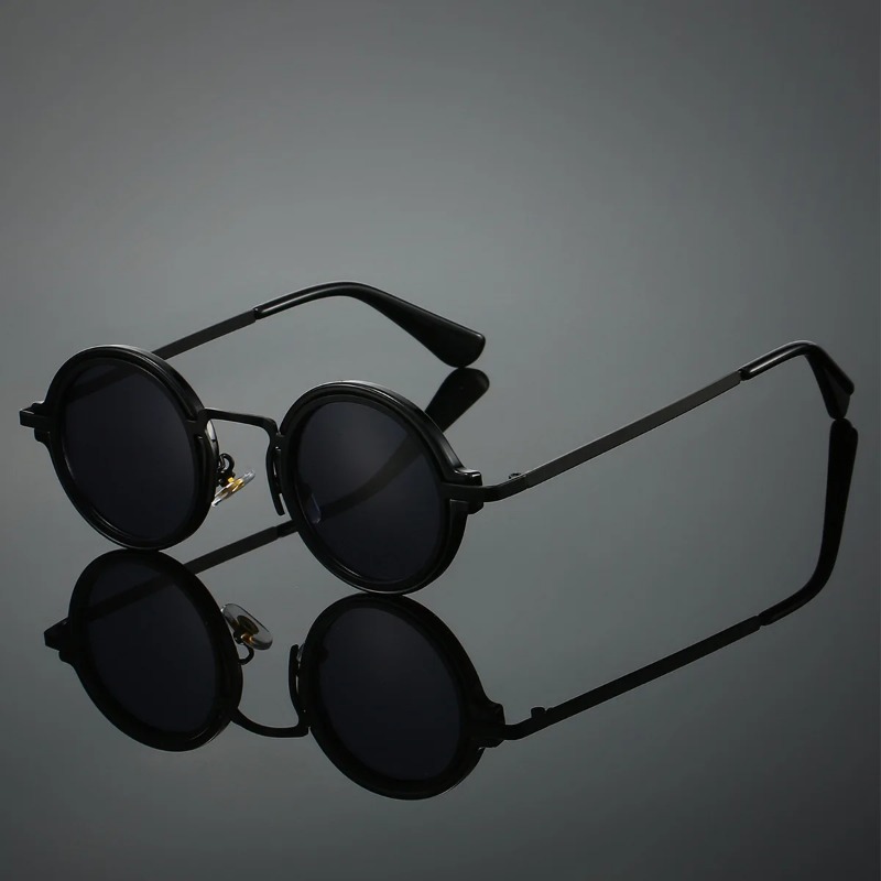 New Retro Metal Round Frame Su - Women Accessories Trendy avaliação e preço