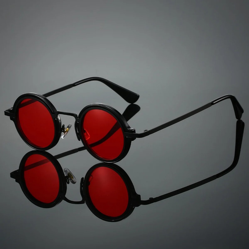 New Retro Metal Round Frame Su - Women Accessories Trendy avaliação e preço