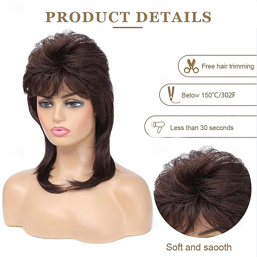 HAIRJOY Synthetic Hair Mullet  - Women'S Accessories In The 80S avaliação e preço