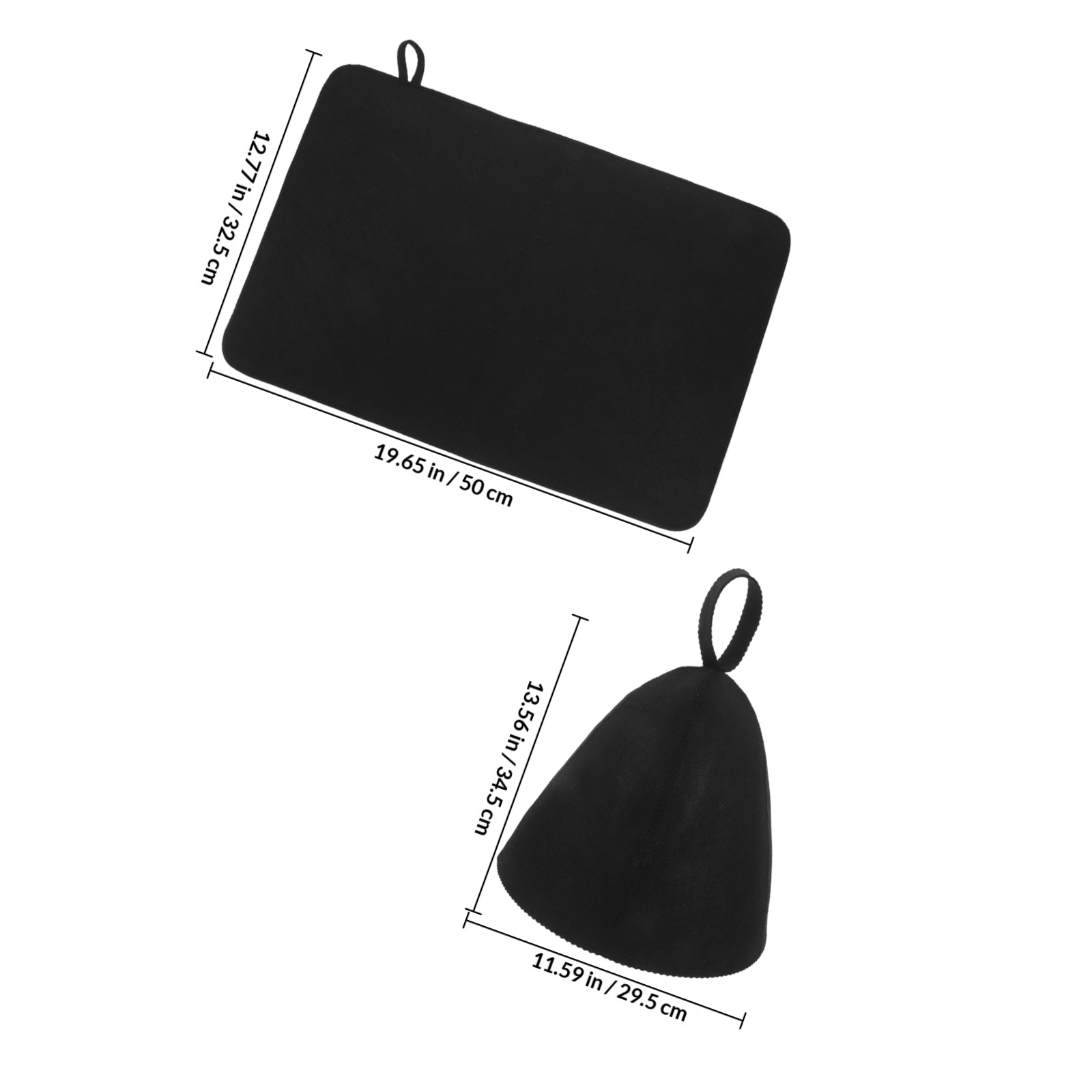 1Set Felt Sauna Hat and Seat C - Women'S Kayak Accessories avaliação e preço